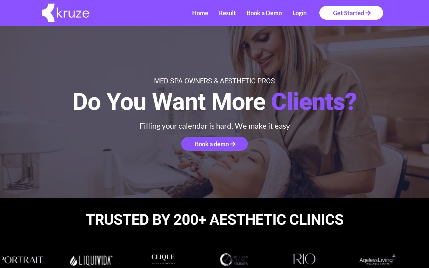 Kruze website designed and built by Xenvo Digital