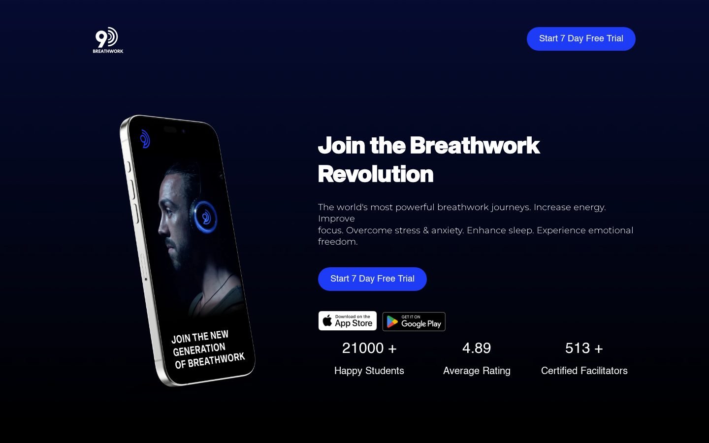 Breathwork / Wellness — Wellness / Breathwork Landing Page by Xenvo Digital