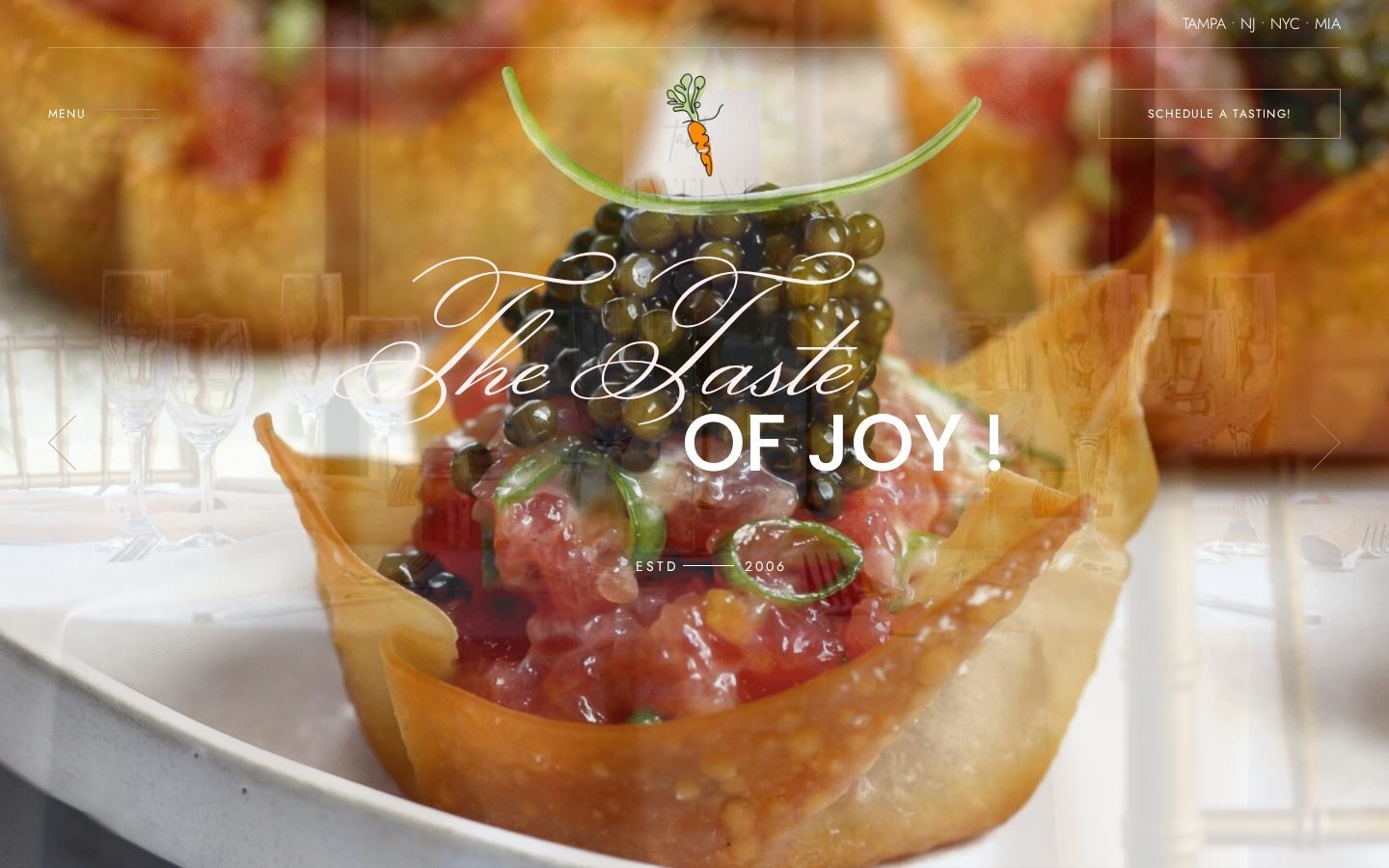 Fresh Chef Caterers website designed and built by Xenvo Digital
